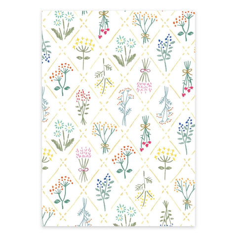 Dried Flowers Mino Washi Book Covers
