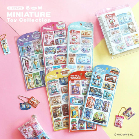 Miniature Toy Collection Puffy Stickers, Boy's Toy