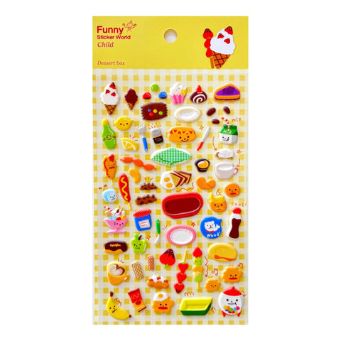 Dessert + Snack Puffy Stickers