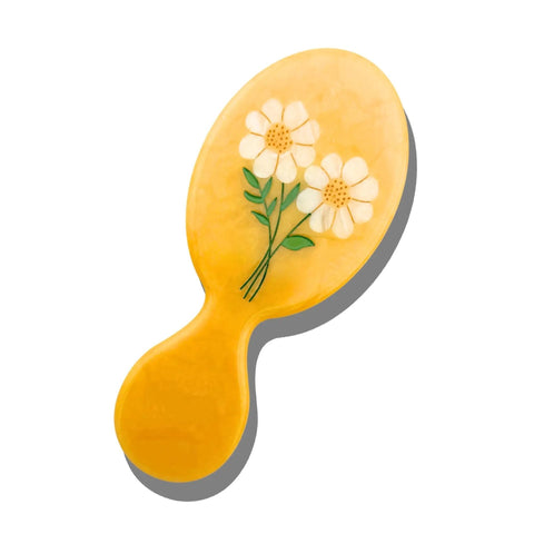Vintage Daisy Stem Handbag Hero Hairbrush