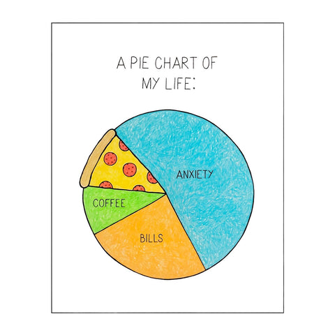 Pie Chart of My Life Print