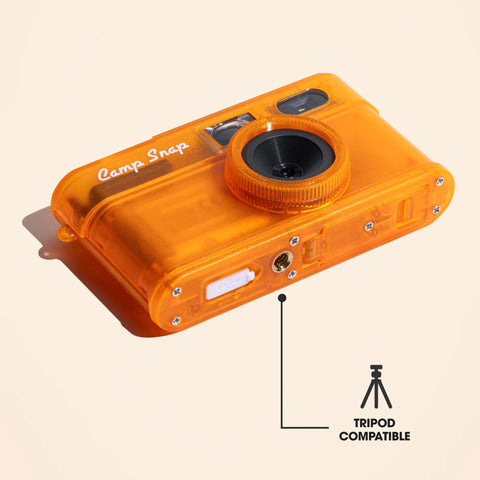 Camp Snap 2 Screen-Free Digital Camera, Tangerine Drift