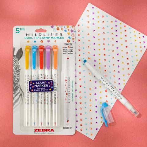 MILDLINER Dual-Tip Stamp Marker Set