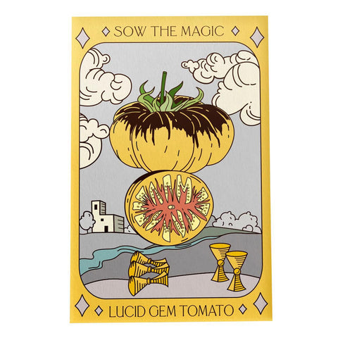 Lucid Gem Tomato Tarot Seed Packet