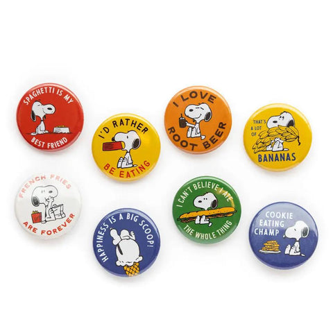 Snoopy Buttons: Food Edition