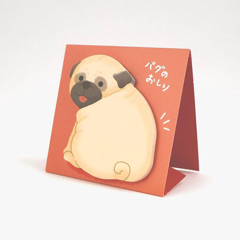 Pug Standing Sticky Notes