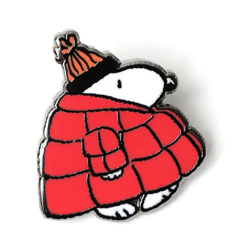 Giant Red Coat Snoopy Enamel Pin
