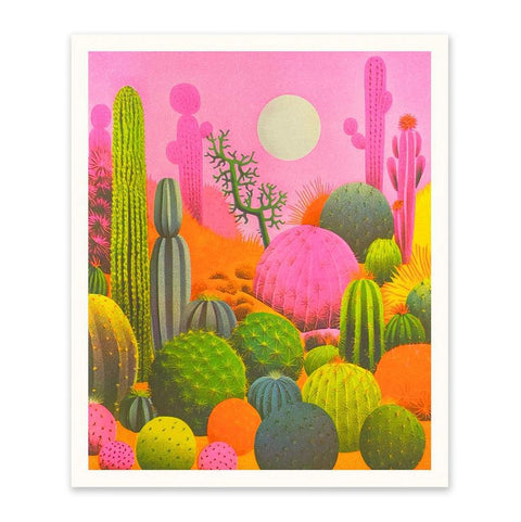 Pink Cacti Print