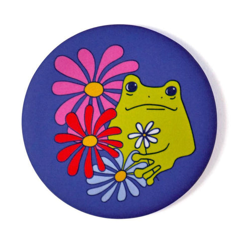 Froggy + Flowers Magnet