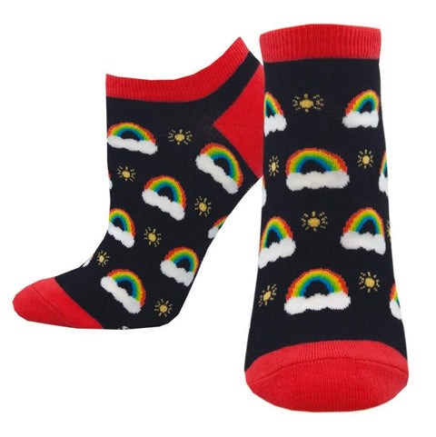 Rainbows + Sunshine Ped Socks