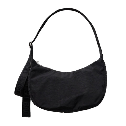Medium Nylon Crescent Bag: Studs