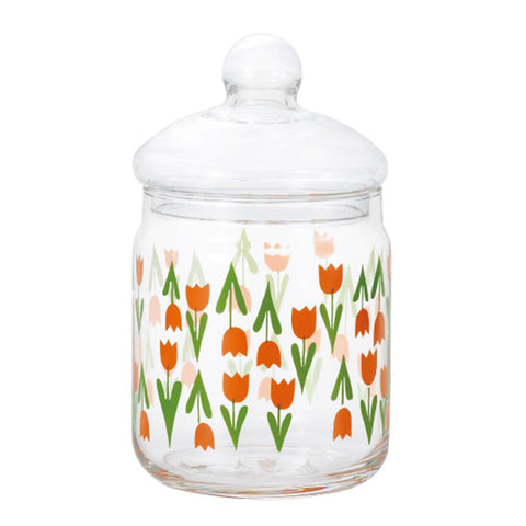 Retro Glass Jar, Tulip