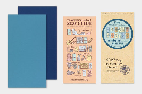 TRAVELER'S notebook, Regular Size, 2027 Weekly + Memo