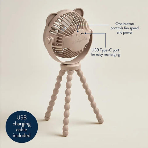 Teddy Bear Stroller Fan