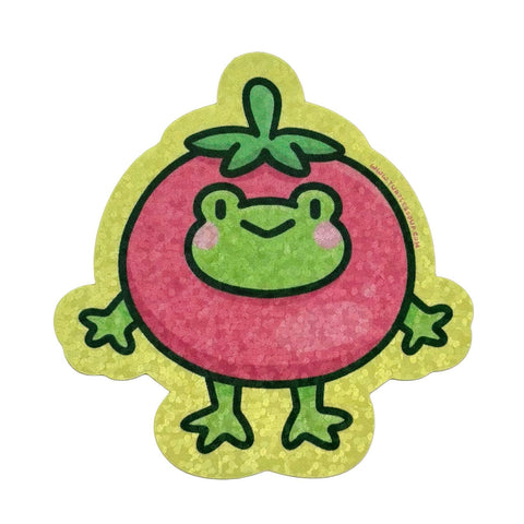Happy Tomato Frog Sticker