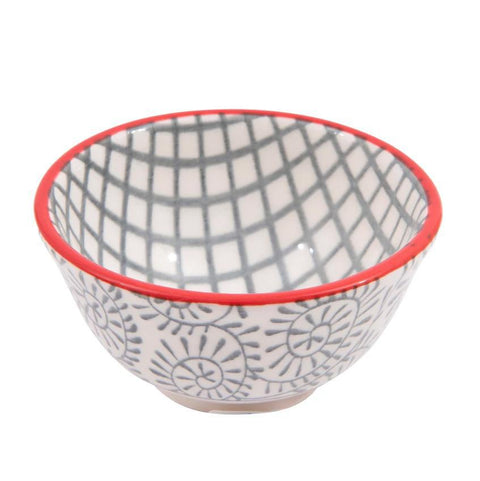 Hand-Stamped Stoneware Pinch Pots