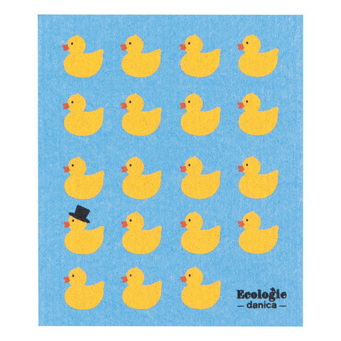 Rubber Duckies Swedish Dishcloth