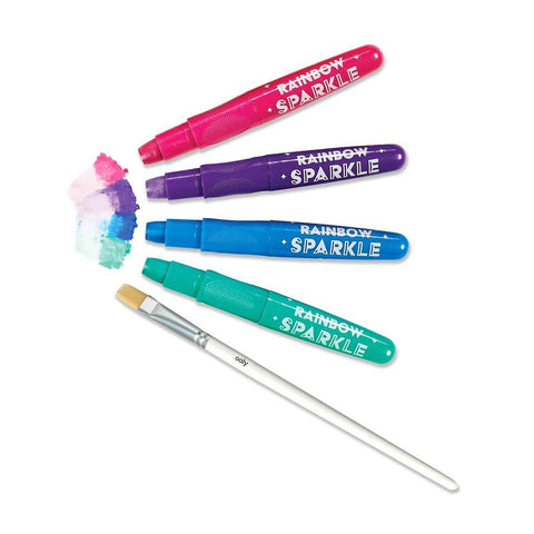 Rainbow Sparkle Metallic Gel Crayon Set