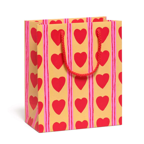 Heart Stripes Gift Bag