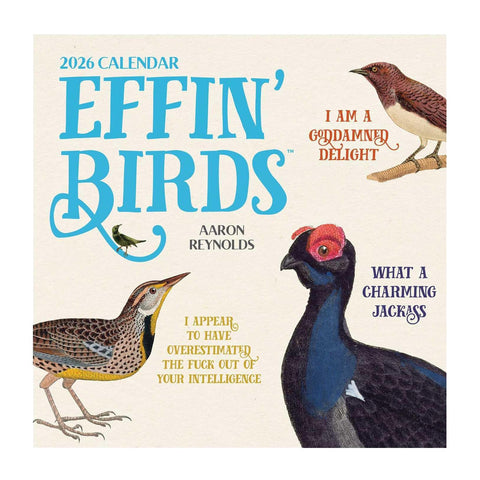 Effin' Birds 2026 Wall Calendar