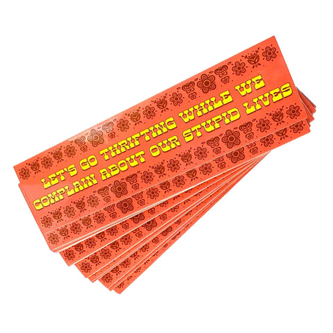 Let's Go Thrifting Sticker