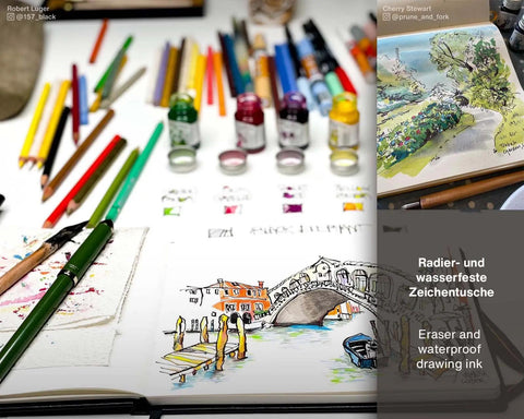 Write + Draw Waterproof Ink, Black