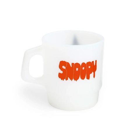 Snoopy Witch Milk Glass Mug