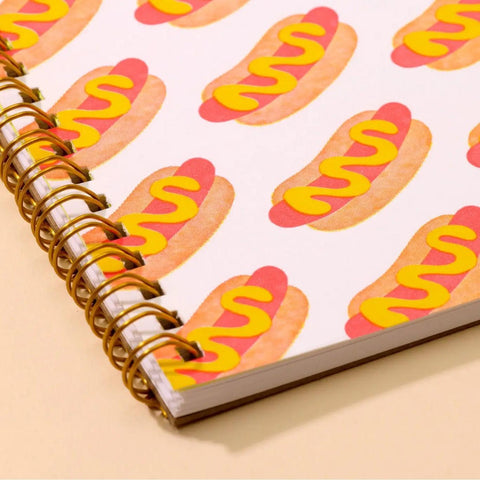 Hot Dogs A5 Spiral Notebook