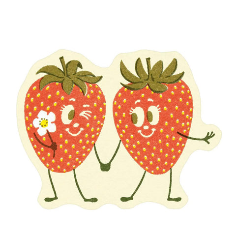 Strawberry Friends Sticker