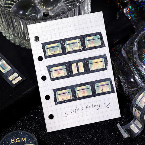 Sleeping Train Among the Stars Washi Tape