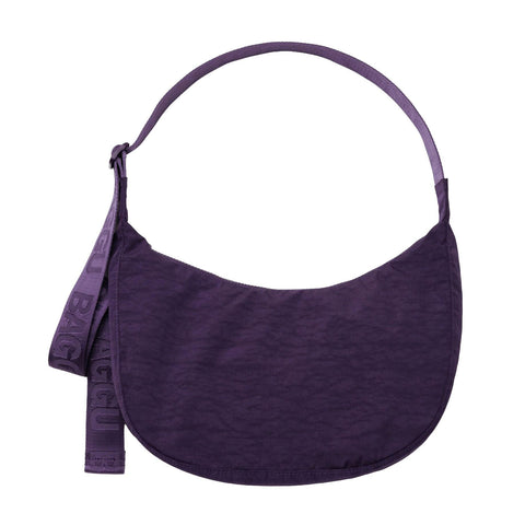 Medium Nylon Crescent Bag: Fig