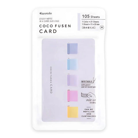 Coco Fusen Sticky Note Cards, Medium