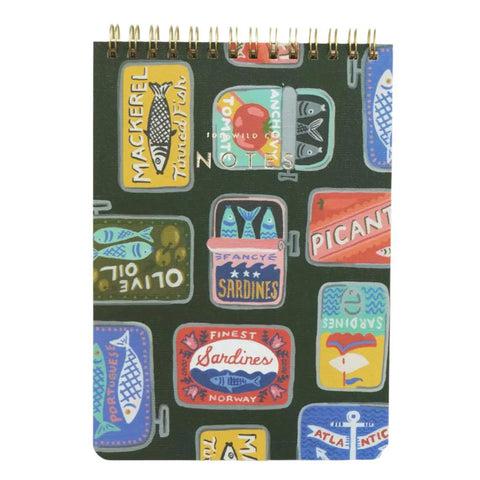 Tinned Fish Spiral Jotter