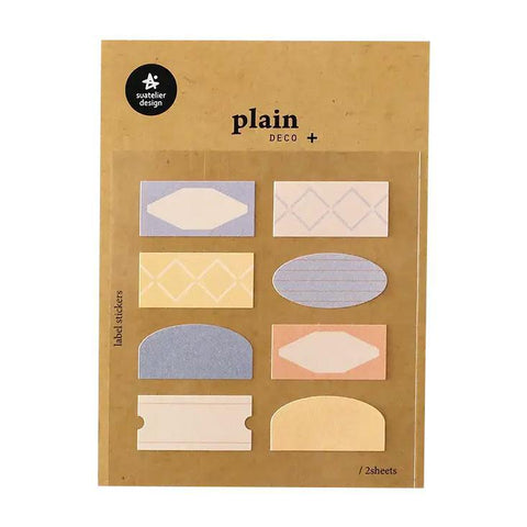 Plain.74 Label Stickers