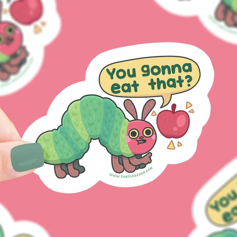 Ravenous Caterpillar Sticker