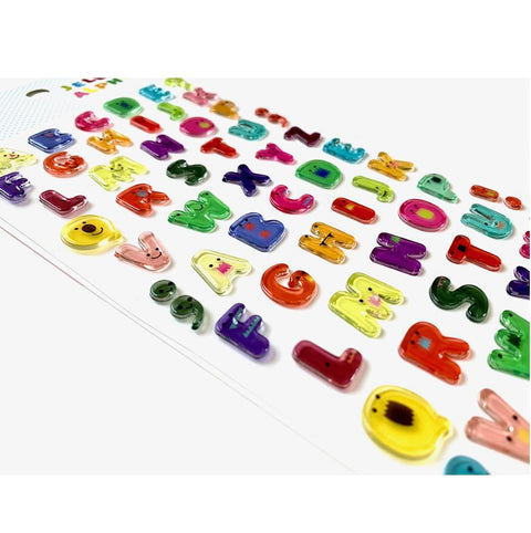 Alphabet Gel Stickers