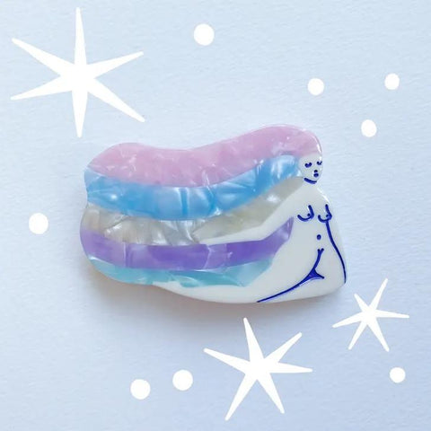 Rainbow Girl Hair Claw