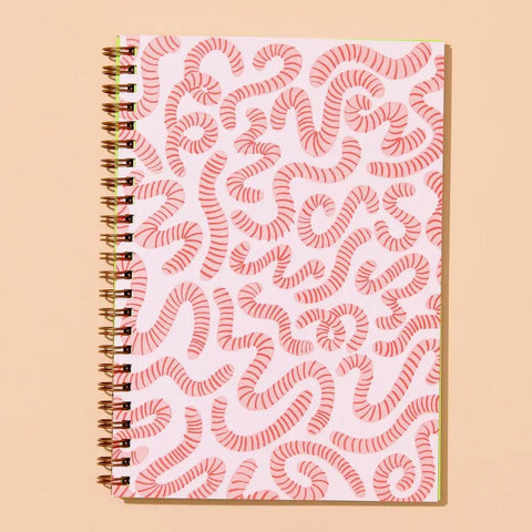 Worms A5 Spiral Notebook