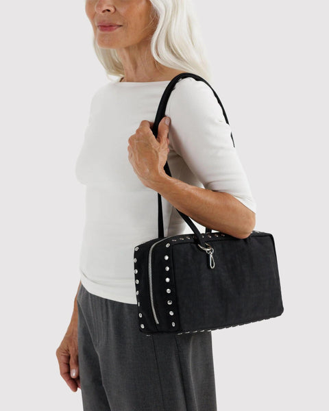 Nylon Bowler Bag: Studs