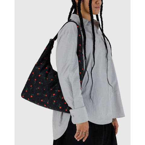 Nylon Shoulder Bag, Painted Wildflower