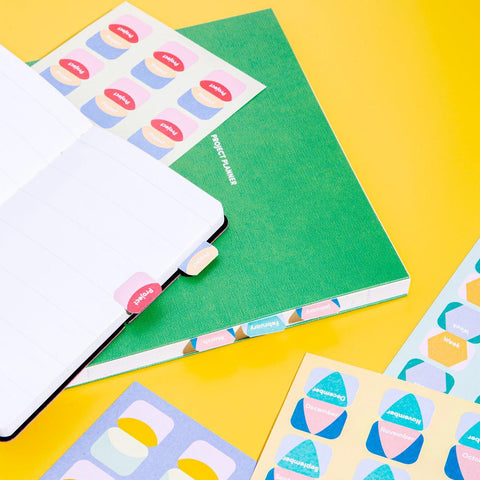 Vibrant Sticker Tabs