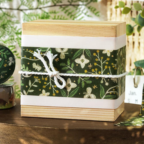 Flowers + Grasses Pieni Stitch Washi Tape
