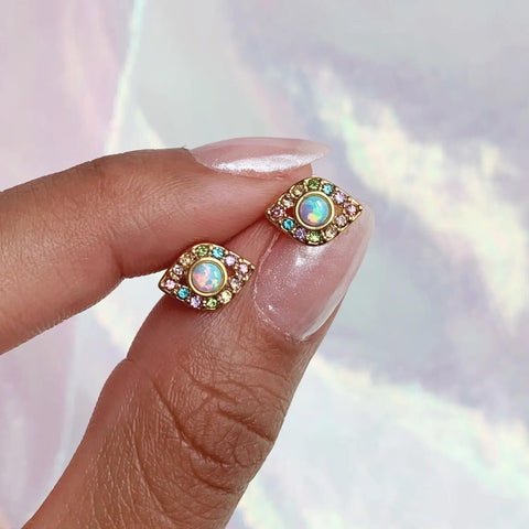 Evil Eye Stud Earrings