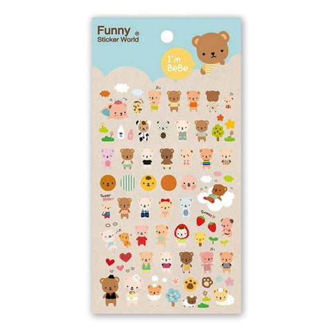 Bebe Bear Gel Stickers