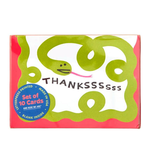 Snake Thank You Card Set