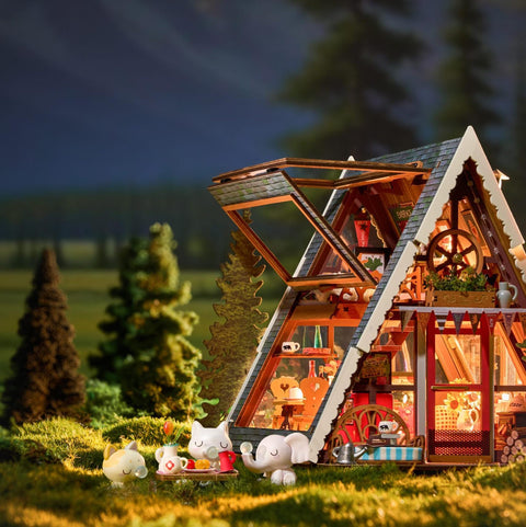 A-Frame Cabin DIY Miniature Kit