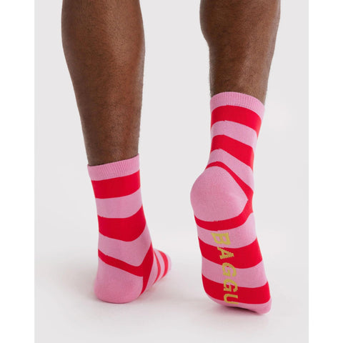Pink Stripe Socks