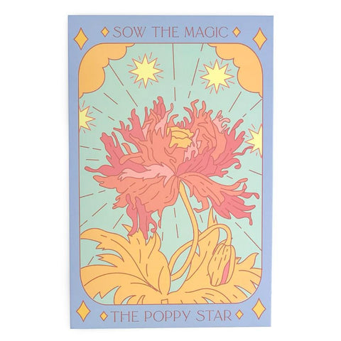 The Poppy Star Tarot Seed Packet