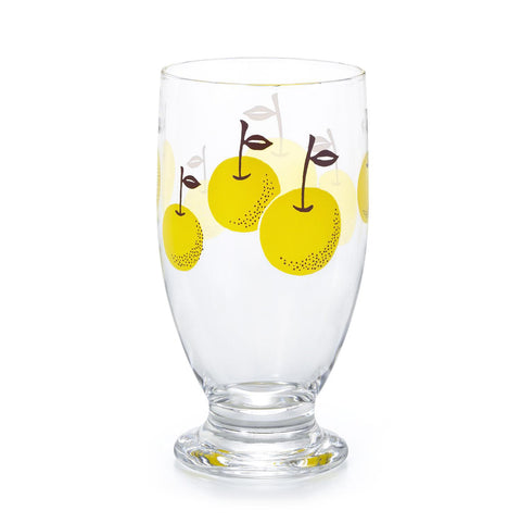 Retro Footed Glass Cup, Pear