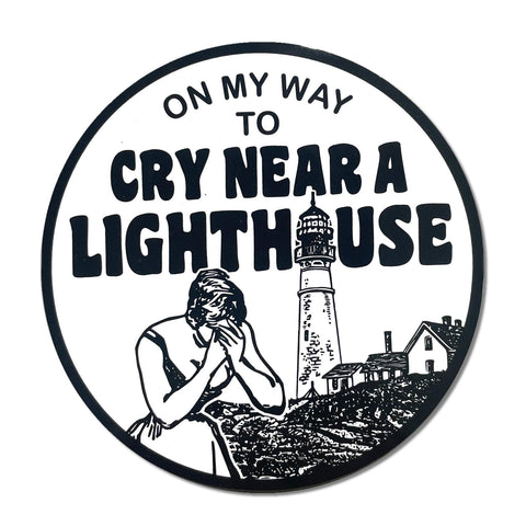 Cry Near a Lighthouse Sticker
